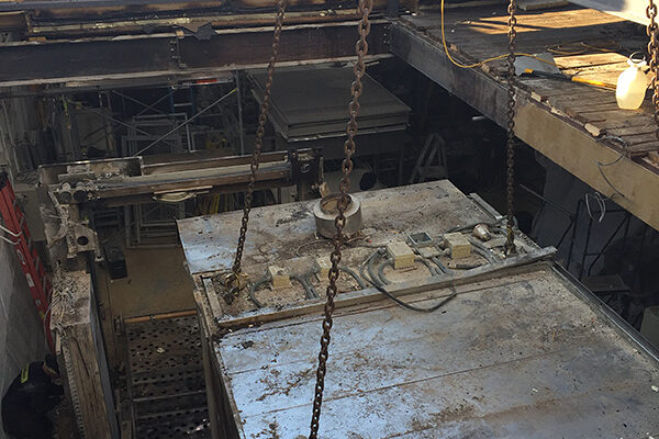 Roof Opening to Remove Equipment